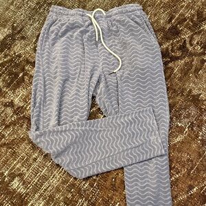 Todd Snyder steel blue terry cloth lounge pants size Medium